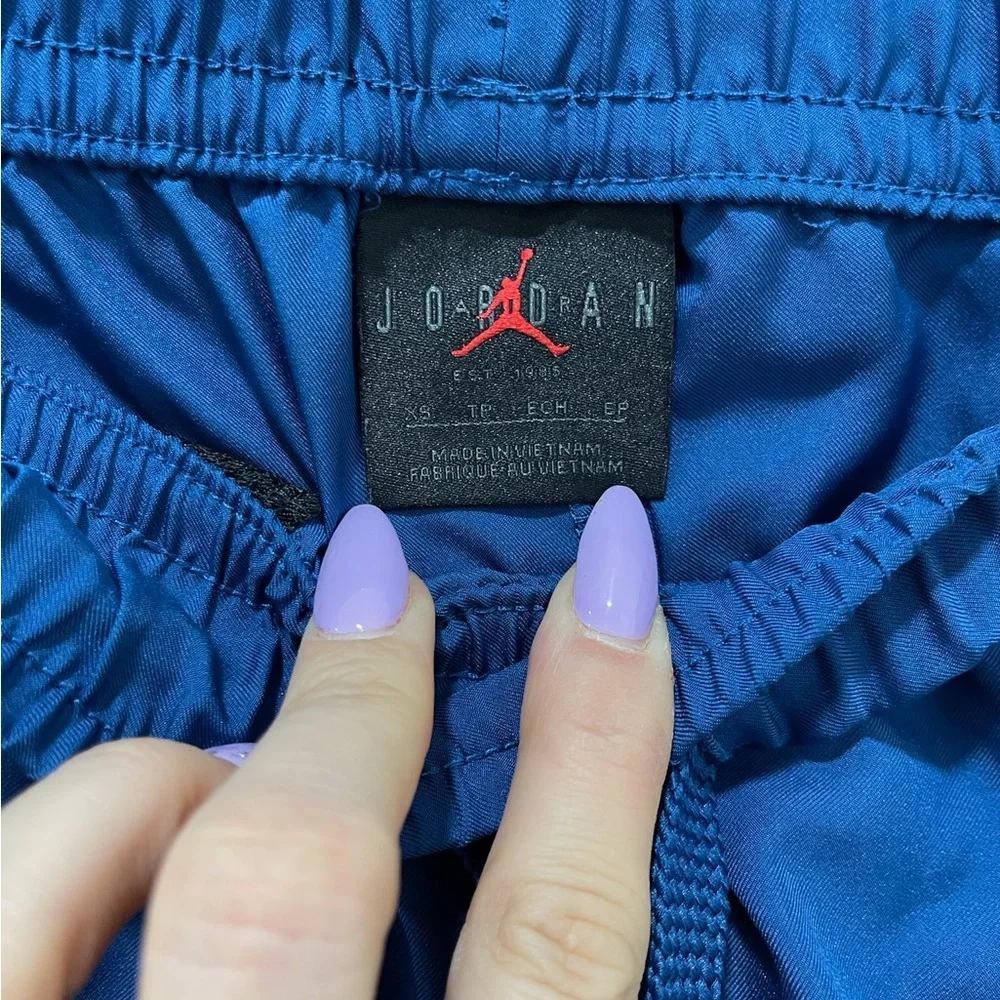 Jordan Blue and Black Men's Track Joggers